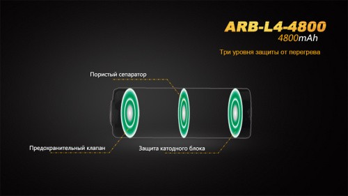 Аккумулятор 26650 Fenix ARB-L4-4800 (4800 мАч) фото 6